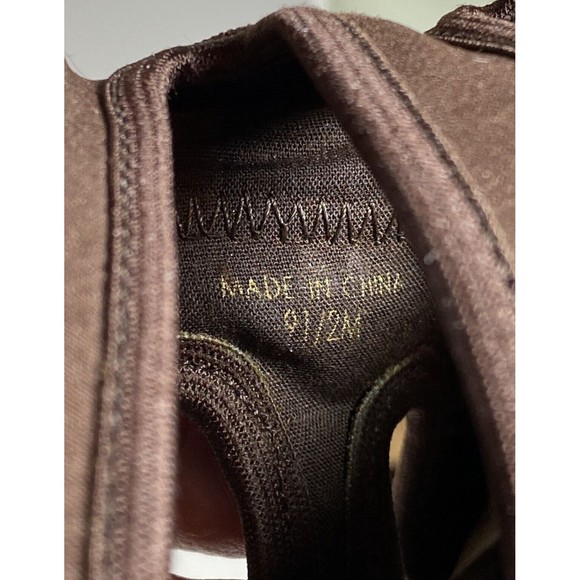 ELLEN TRACY SANDALS 3" HEEL Size‎ 9.5 BROWN - Picture 9 of 9